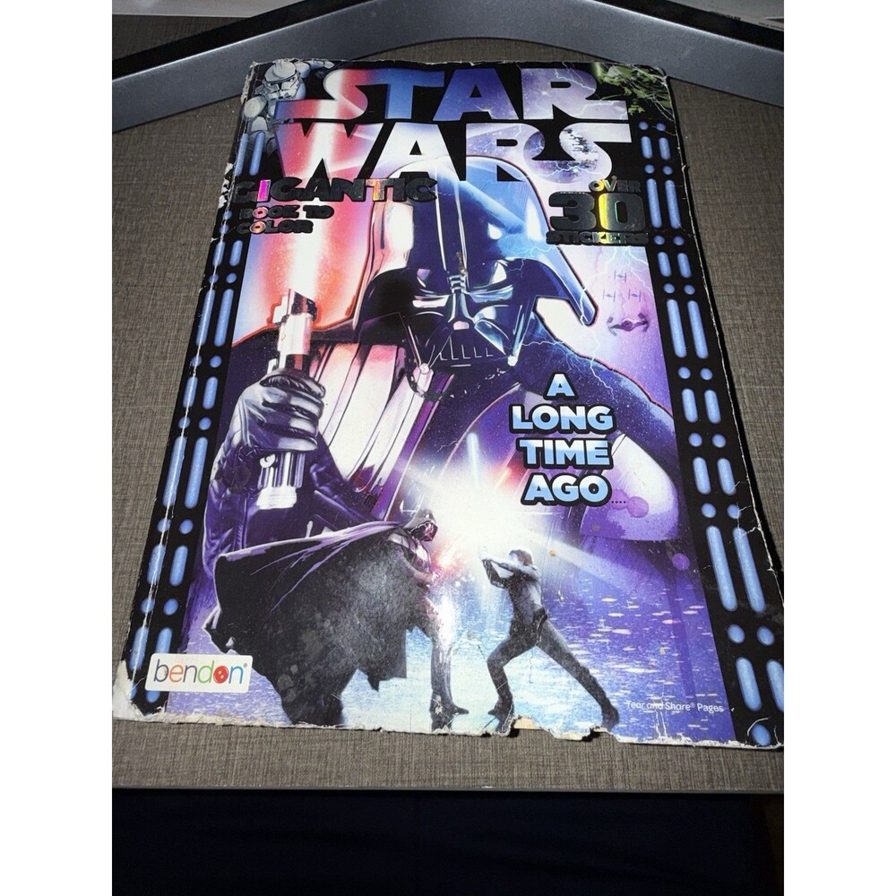 Star Wars A Long Time Ago Gigantic Coloring Book Bendon 2014 Darth Vader Vintage
